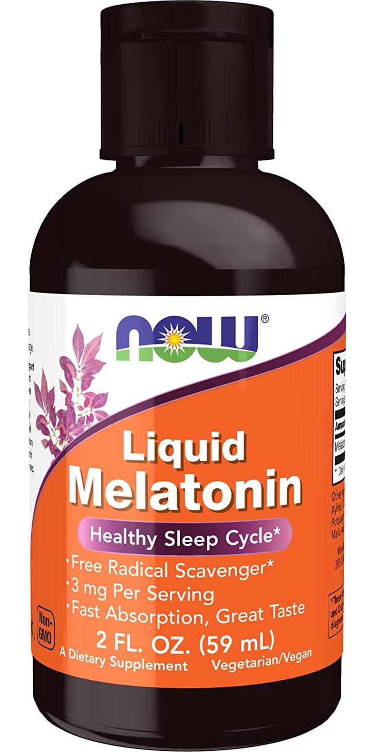 NOW Supplements, Liquid Melatonin, 3 mg Per Serving, Fast Absorbtion and Great Taste, 2-Ounces