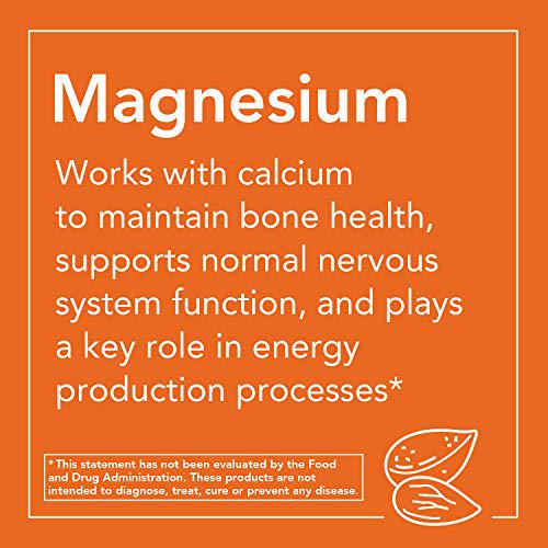 NOW Supplements, Magnesium Malate 1000 mg, Energy Production*, Nervous System Support*, 180 Tablets