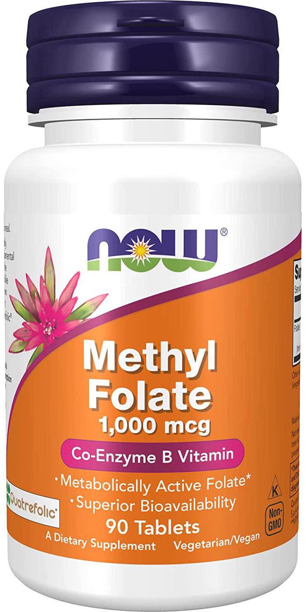 NOW Supplements, Methyl Folate, 1000 mcg, 90 Tablets