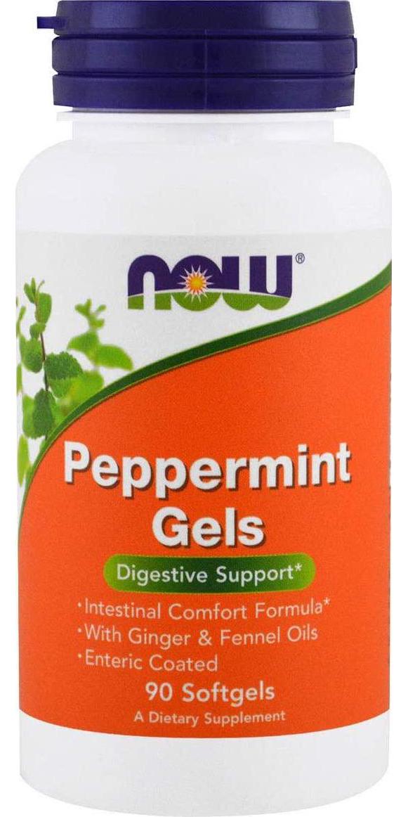 NOW Supplements, Peppermint Gels, 90 Softgels