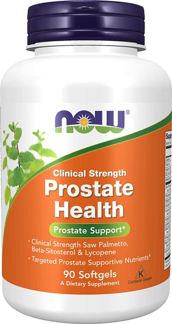 NOW Supplements, Prostate Health, Clinical Strength Saw Palmetto, Beta-Sitosterol and Lycopene, 90 Softgels