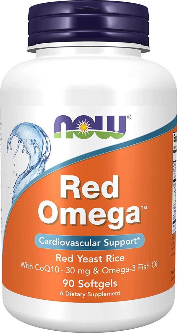 NOW Supplements, Red Omega with CoQ10 30 mg and Omega-3 Fish Oil, Cardiovascular Support*, 90 Softgels