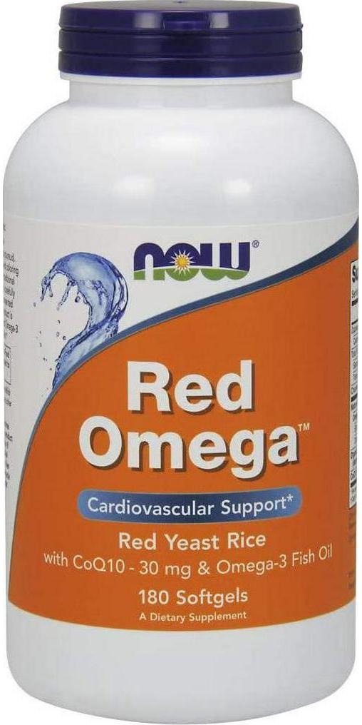 NOW Supplements, Red Omega with CoQ10 30 mg and Omega-3 Fish Oil, Cardiovascular Support*, 180 Softgels