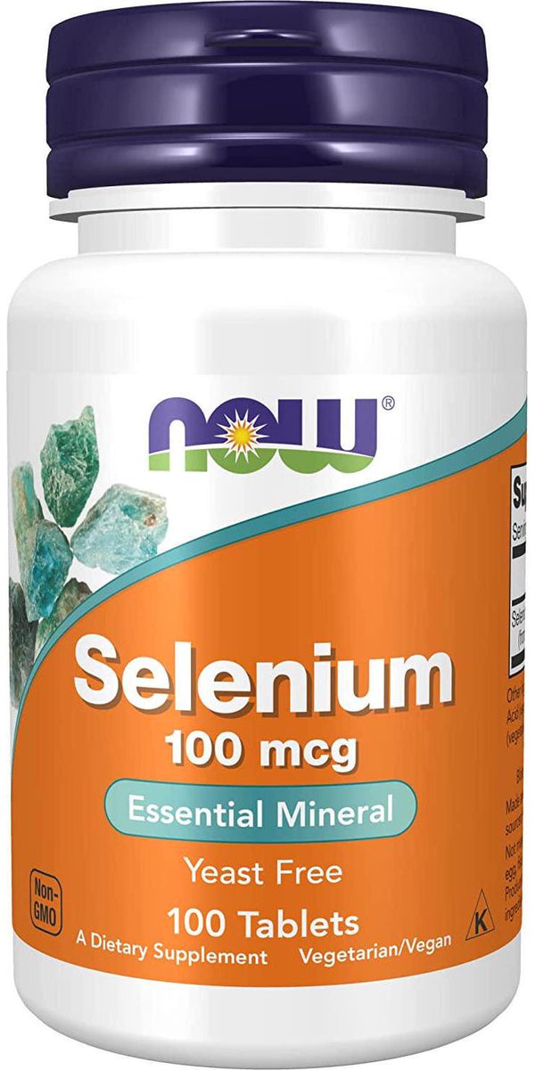 NOW Supplements, Selenium 100 mcg, 100 Tablets