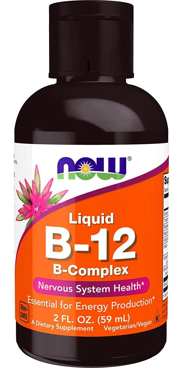 NOW Supplements, Vitamin B-12 Complex Liquid, 2-Ounce