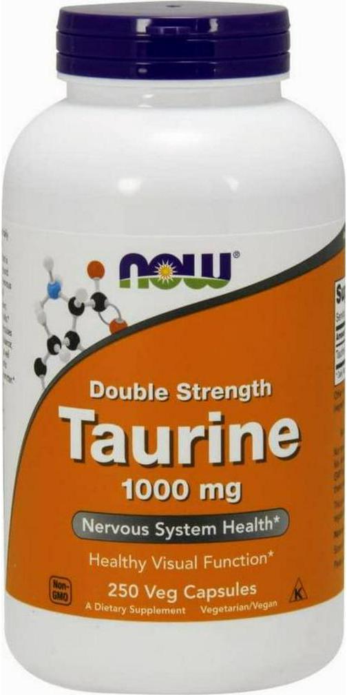NOW Taurine 1000 mg, 250 Capsules
