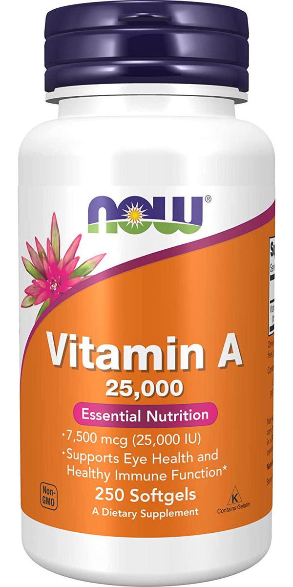 NOW Vitamin A (Fish Liver Oil),250 Softgels