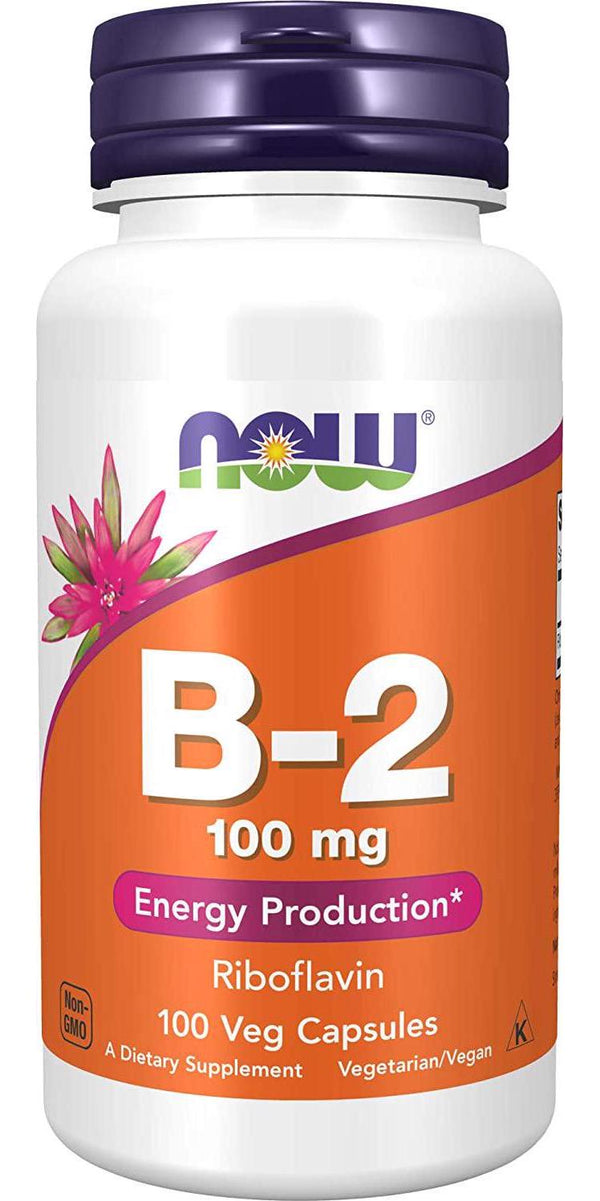 NOW Vitamin B-2 (Riboflavin) 100 mg,100 Capsules
