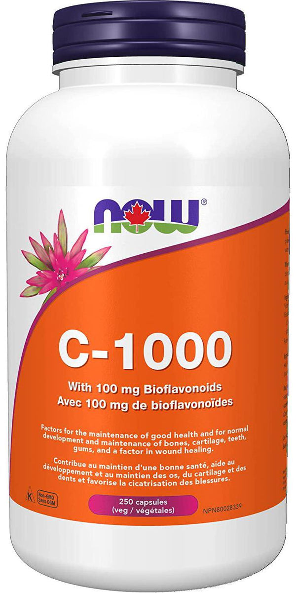 NOW Vitamin C-1000,250 Veg Capsules