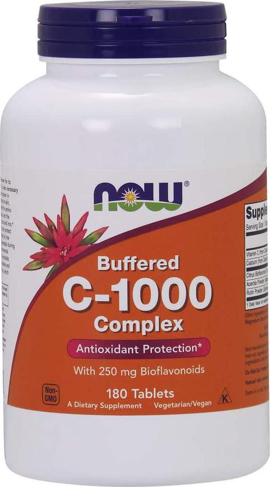 NOW Vitamin C-1000 Complex, 180 Buffered Tablets