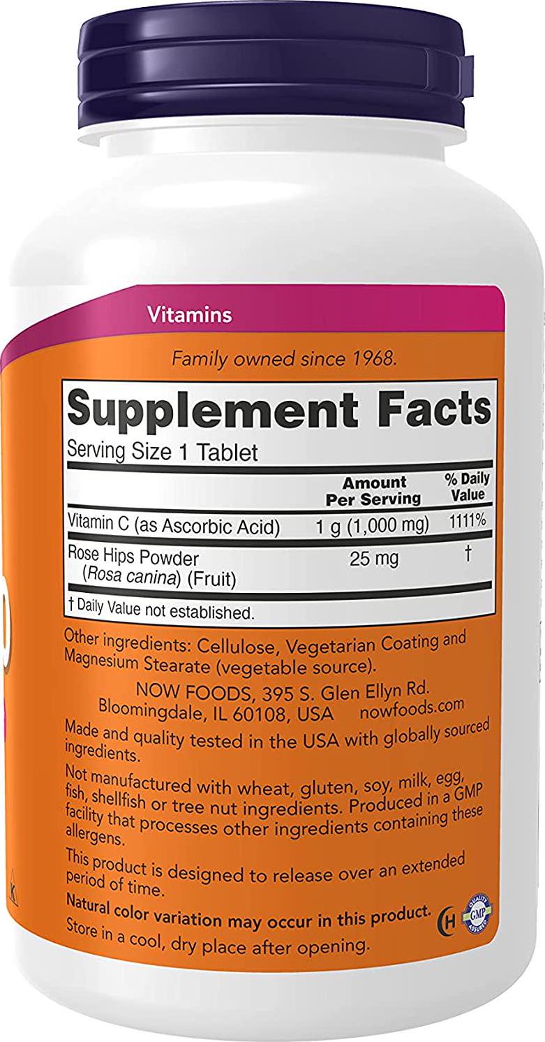 NOW Vitamin C-1000 Sustained Release,250 Tablets