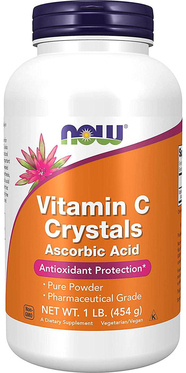 NOW Vitamin C Crystals Powder, 1-Pound