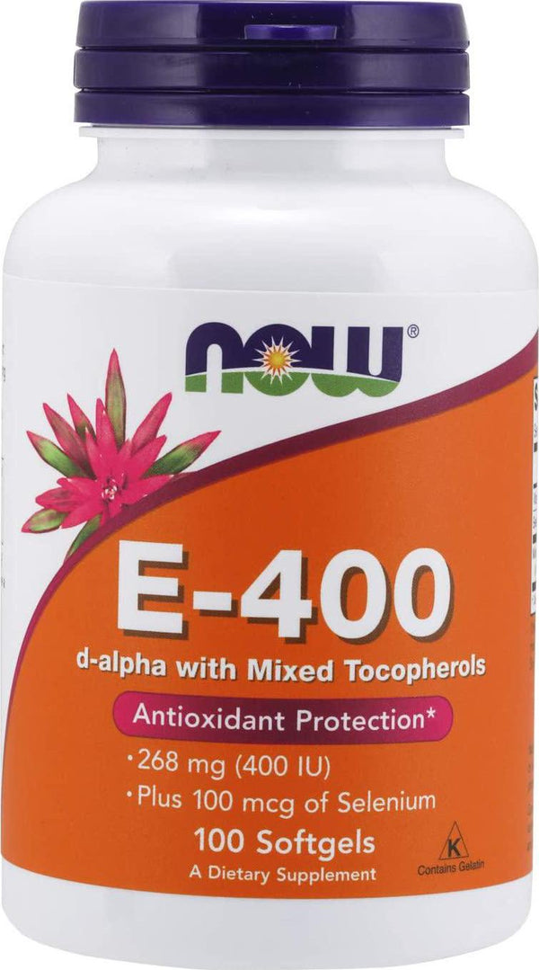NOW Vitamin E-400 IU MT,100 Softgels