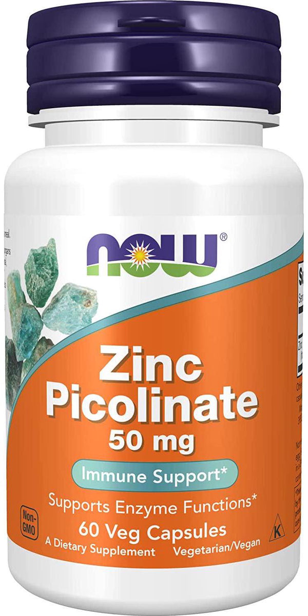 NOW Zinc Picolinate,60 Veg Capsules