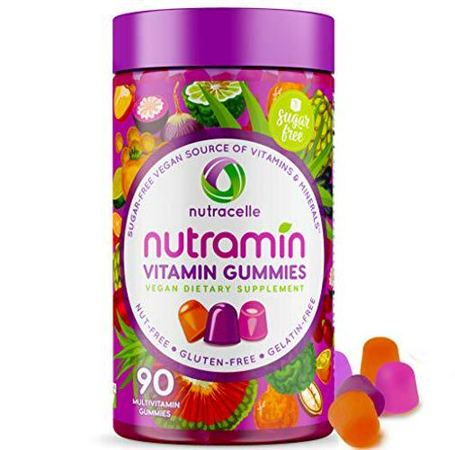 NUTRACELLE Gummies | Vegan Keto Vitamins Women and Men | Top 14 Allergen Free Sugar-Free Gluten-Free Nut-Free Dairy-Free Non GMO | Natural Energy Support Adults Daily Multivitamin Supplement Gummy 90