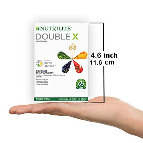 NUTRILITE DOUBLE X Multivitamin/Multimineral/Phytonutrient - 60 Tablets - 10-Day Supply/with Case.