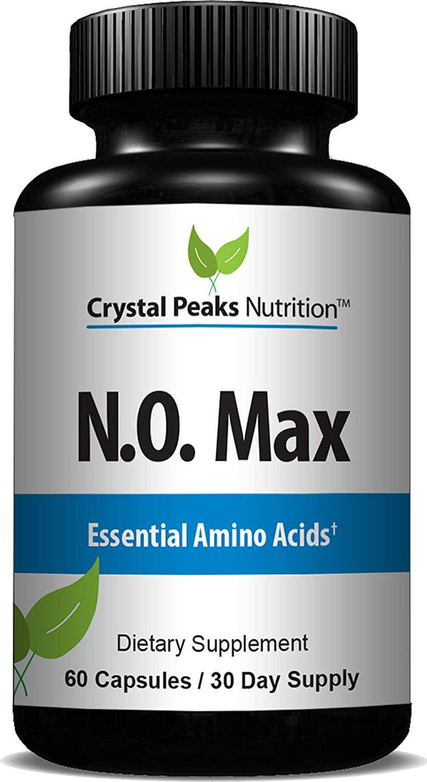 N.O. Max Nitric Oxide Supplement - L Arginine, Citrulline Malate, AAKG, Beta Alanine - 60 Capsules