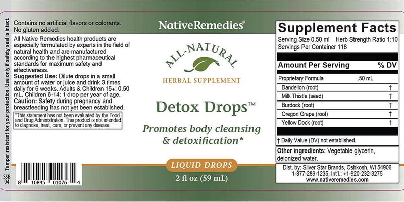 Native Remedies Detox ComboPack - All Natural Herbal Supplements for Systemic Cleansing, Healthy Liver and Gallbladder Functioning, 2-2 Fl oz.