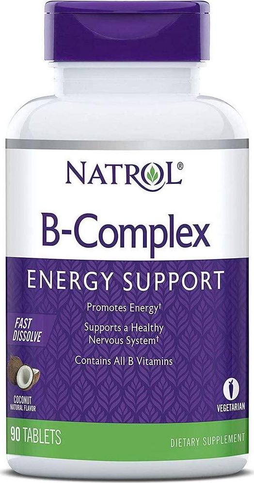 Natrol B-Complex Fast Dissolve Tablets, Coconut flavor, 90 Count