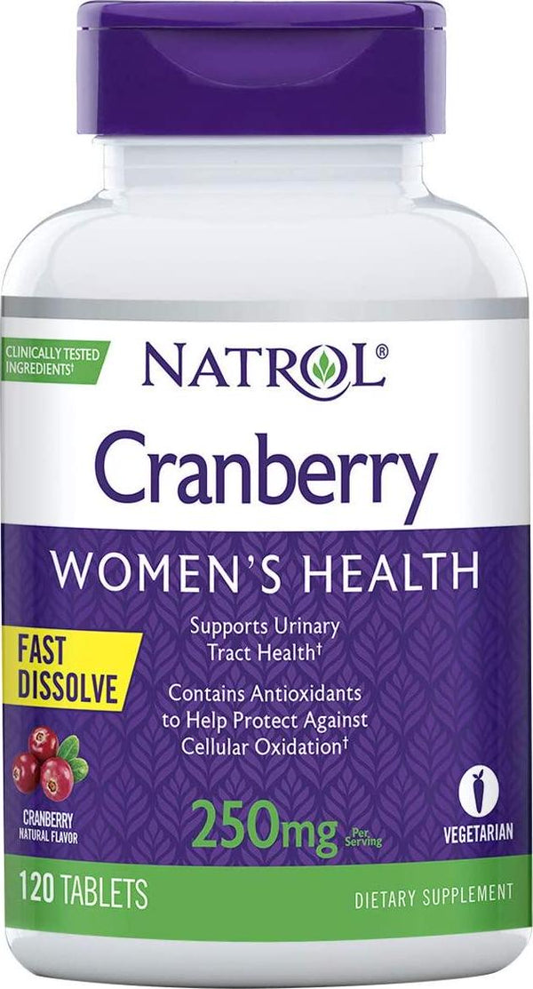 Natrol Cranberry Fast Dissolve Tablets, 250mg, 120 count