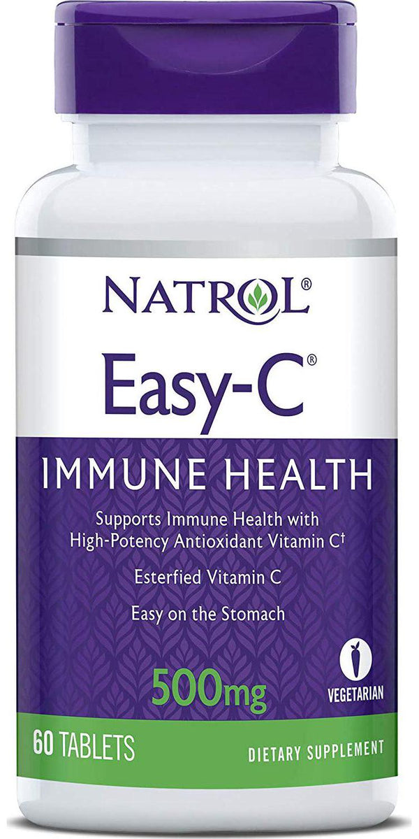 Natrol Easy-c Immune Health, High-potency Antioxidant Vitamin C, 500 Mg Tablets, 60 Count