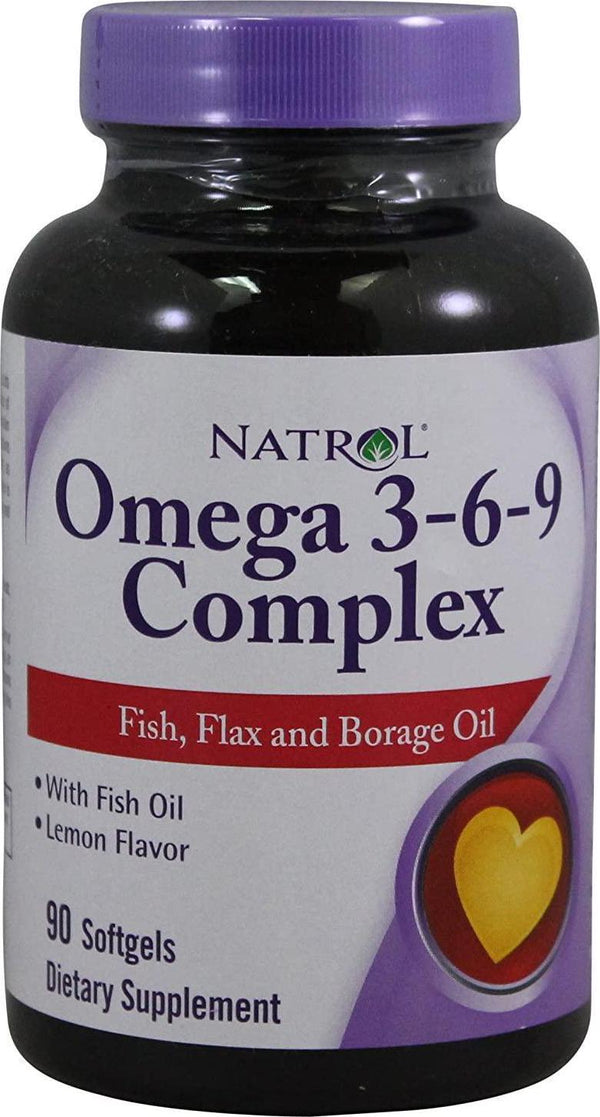 Natrol Omega 3 3-6-9 Complex 90 SFGL (pack of 3)