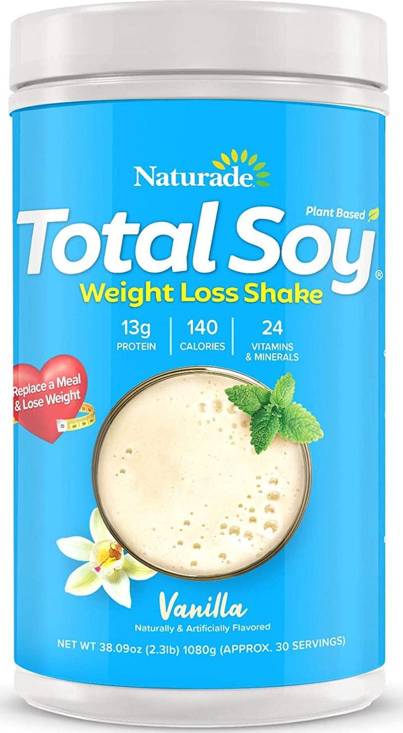 Naturade Total Soy Protein Powder and Meal Replacement Shakes For Weight Loss, Vanilla (30 Servings)