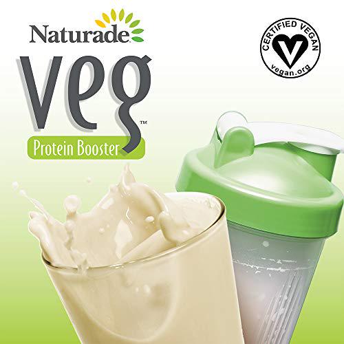 Naturade Veg All Natural Vegan Protein Powder Booster with Pea, Rice and Organic Soy Protein Powder for Vegan and Vegetarian Diets - Natural Flavor (14.8 oz)