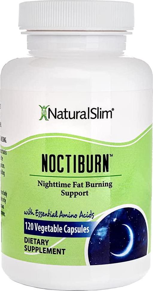 NaturalSlim NoctiBurn Nighttime Weight Management Support | Human Growth Hormone with Essential Amino Acids (L-Arginine and L-Lysine) | HGH Supplements for Men and Women - 120 Vegetable Capsules
