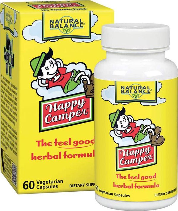 Natural Balance Happy Camper | Feel-Good Mood Support and Relaxation Supplement with Kava Kava (60 Count)