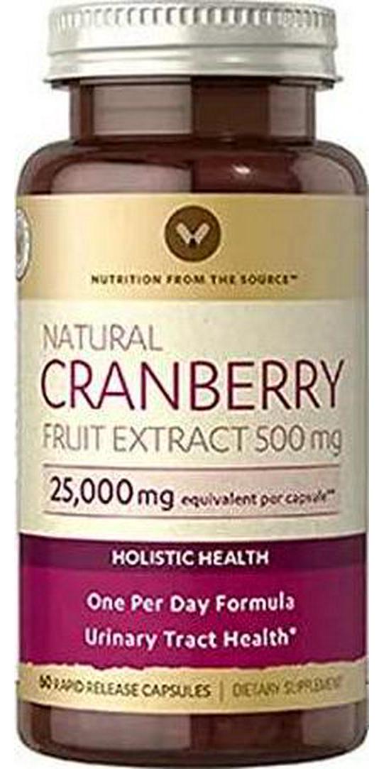 Natural Cranberry Fruit Extract 500mg 60 Rapid Release Capsules