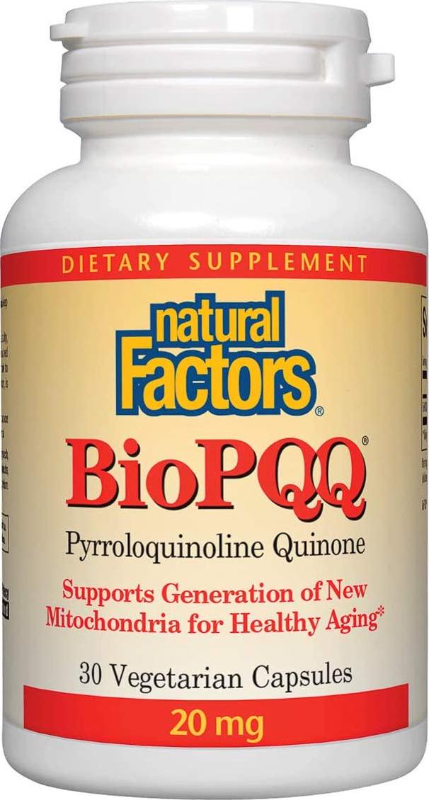 Natural Factors, BioPQQ 20 mg, Support Energy and Healthy Aging, Dietary Supplement, 30 Capsule (30 Servings)