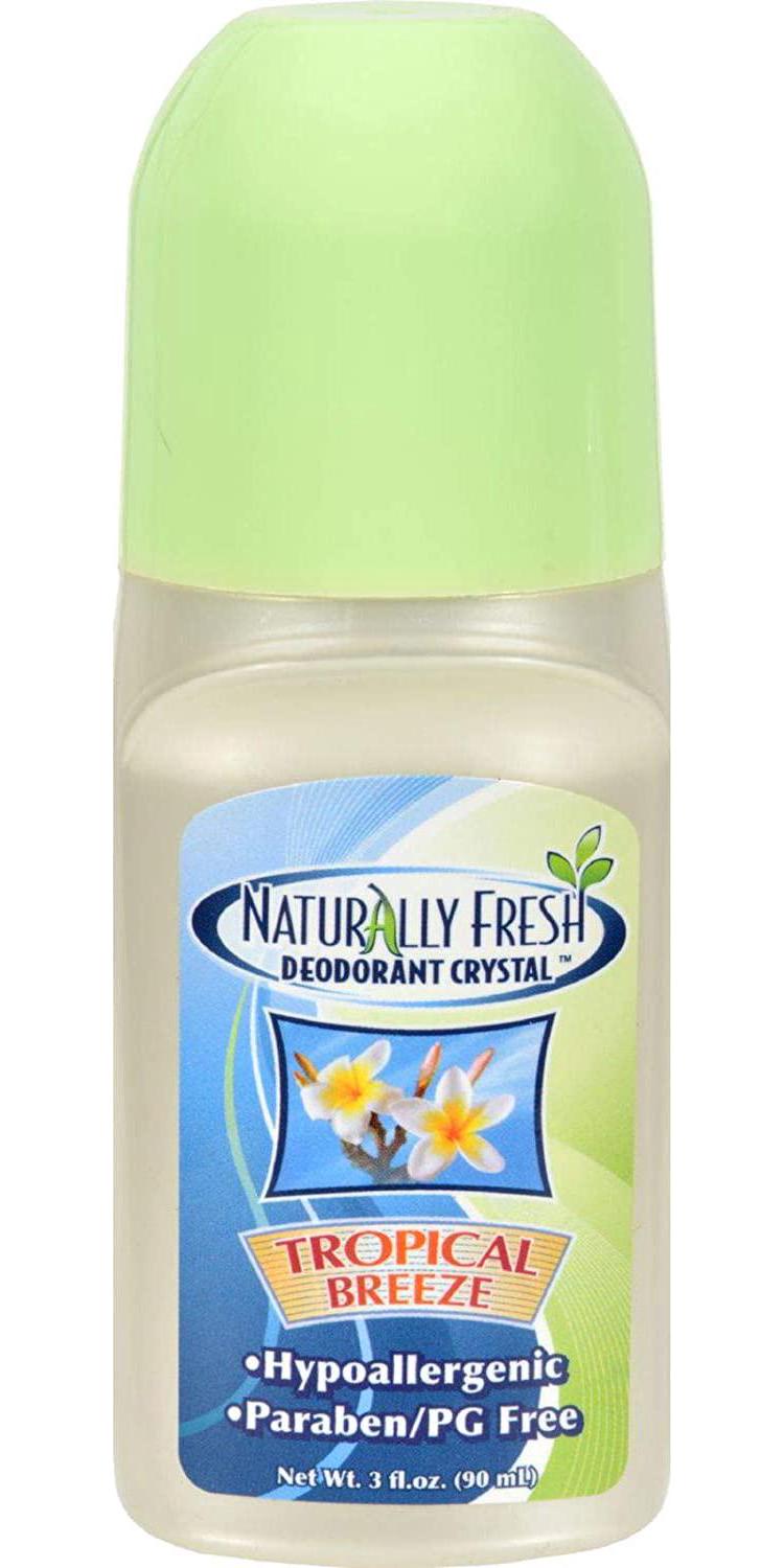 Naturally Fresh Deodorant Crystal, Roll On Tropical Breeze, 3 Fl Oz