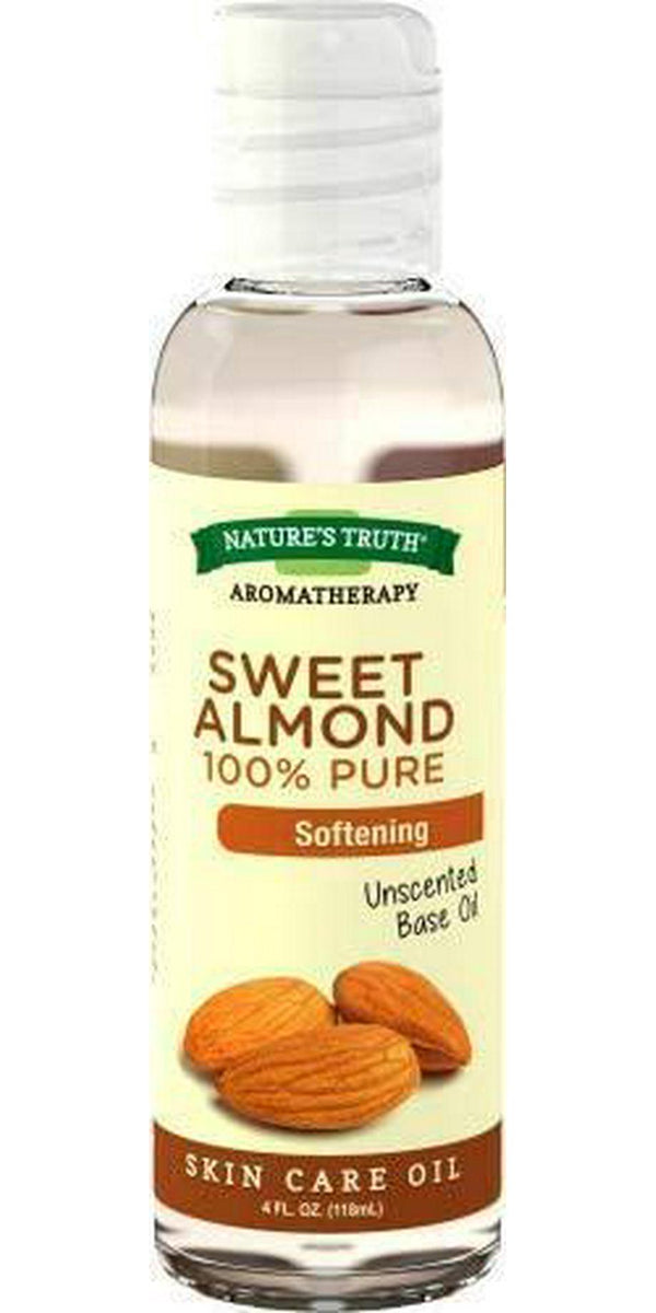 Nature&#039;s Truth 100% Pure Unscented Base Oil Sweet Almond (Pack of 6)