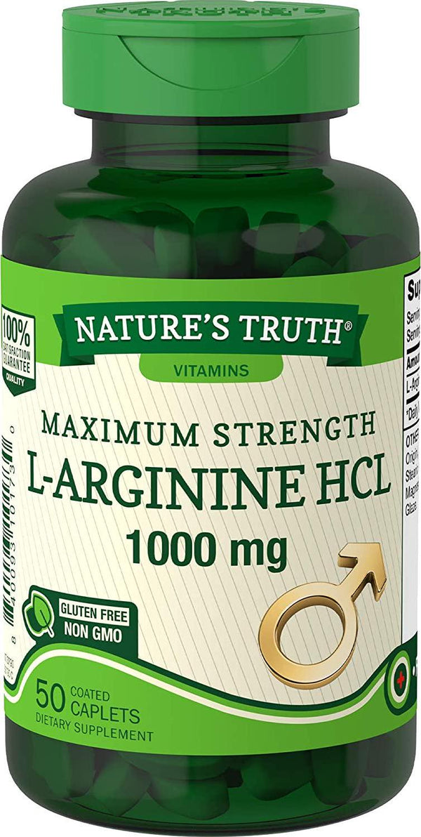Nature&#039;s Truth L-Arginine Supplement, 50 Count