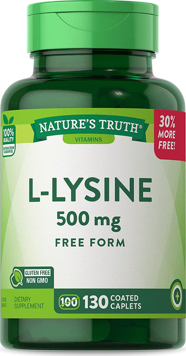 Nature&#039;s Truth L-lysine 500mg Bonus Tablets, 130 Count