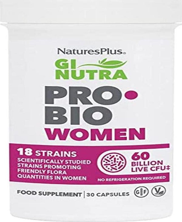 Nature s Plus GI Natural Probiotic Women 60 Billion CFU 30 Capsules