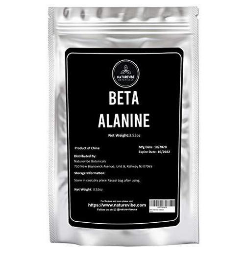 Naturevibe Botanicals Beta Alanine Powder, 3.52 Ounces (100gm)