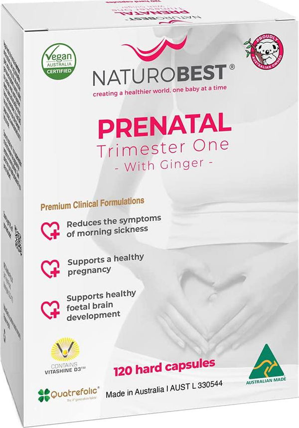 Naturobest Prenatal Trimester One with Ginger Capsules 120 Capsules