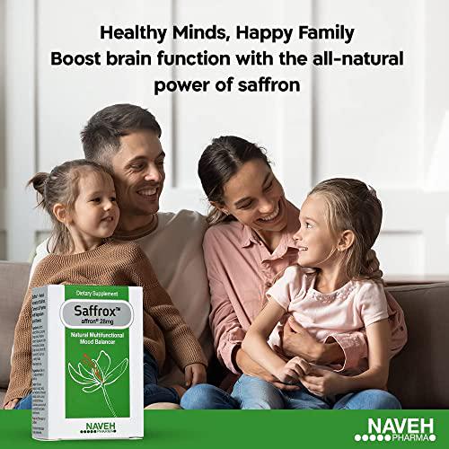 Naveh Pharma Saffron Supplements Saffrox Saffron Extract Capsules - Promotes Healthy Appetite - Natural Support, Mood Booster - 30 Count