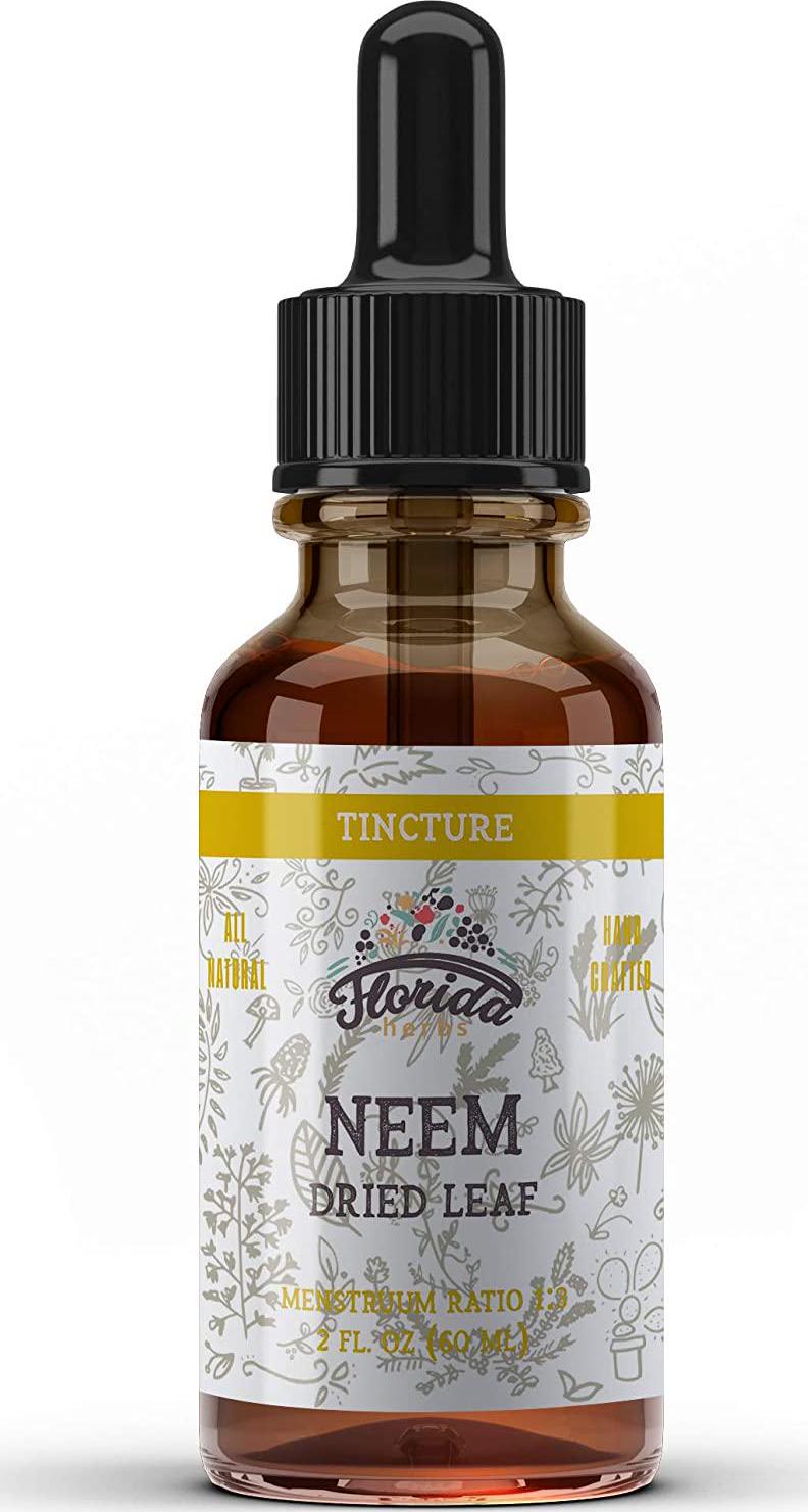 Neem Tincture, Organic Neem Extract, Neem Drops (Azadirachta Indica) Dried Leaf