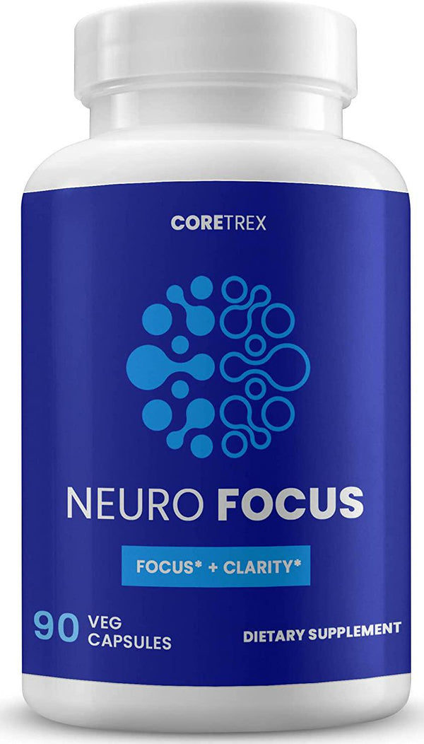 Neuro Focus Capsules by CoreTrex | Focus and Clarity Support | L-Tyrosine and L-Phenylalanine Supplement | 90 Veg Capsules for 45 Day Supply