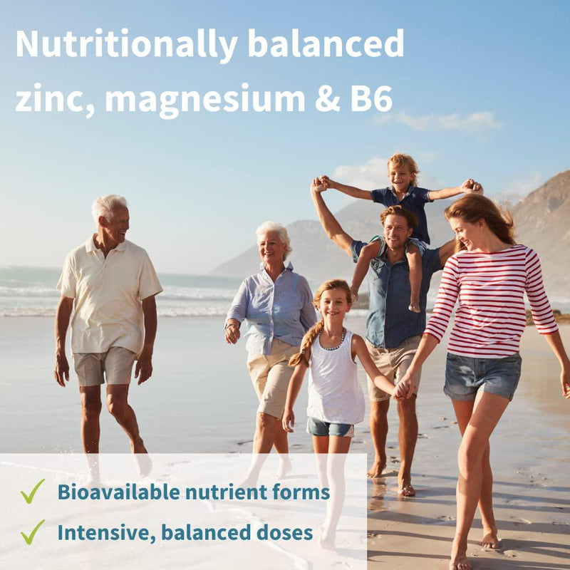 Neurobalance, High Absorption Zinc Magnesium B6 Supplement, Brain, Immune, Sleep and Muscle Recovery, Chelated Zinc Picolinate 24mg, Oxide-Free Magnesium and Vitamin B6, 120 Tablets, Vegan, by Igennus