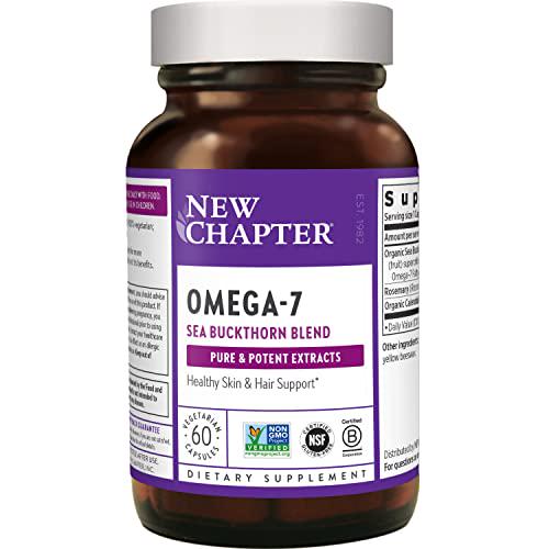 New Chapter New Chapter Supercritical Omega 7 with Sea Buckthorn + Plant Sourced Fatty Acids + Omega 7 + Non-GMO Ingredients - 60 Vegetarian Capsule