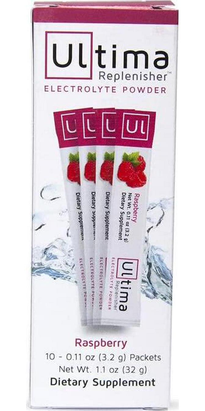 New Ultima Hydrating Electrolyte Powder, Raspberry, 10 Count Stickpacks