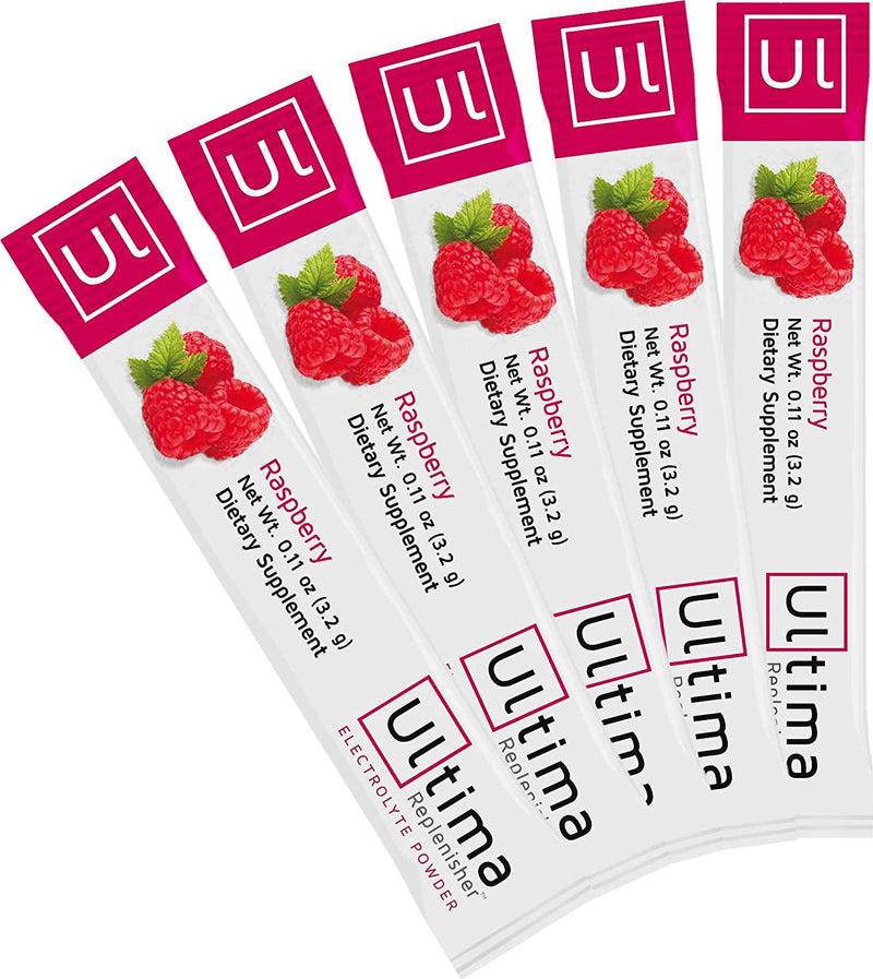 New Ultima Hydrating Electrolyte Powder, Raspberry, 10 Count Stickpacks