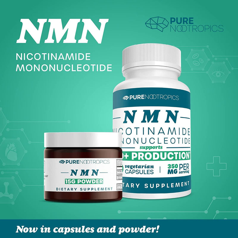 Nicotinamide Mononucleotide (NMN) Capsules | 90 Veg Cap Value Pack | 350 mg Per Serving | Promotes NAD + Production for Healthy Aging