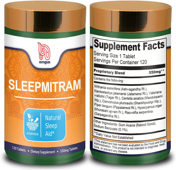 Nirogam Sleepmitram for better sleep and anxiety relief
