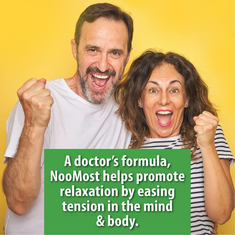 NooMost Mood Support Supplement Helps with Mood Boost and Stress Response w/ Ashwagandha, L Tyrosine, 5 HTP, Passion Flower, L Theanine, Rhodila Rosea, GABA, Chamomile Flower, Lemon Balm 30 Counts