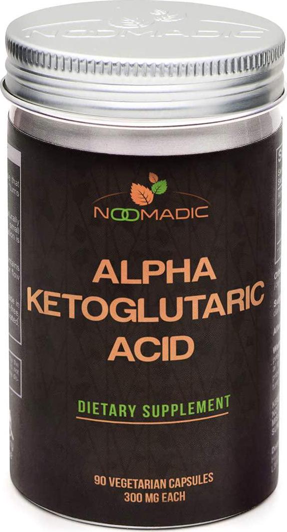 Noomadic Alpha-Ketoglutaric Acid (AKG) Supplement, 90 Capsules | 300mg Each, May Improve Muscular Growth, Hypertrophy and Recovery.